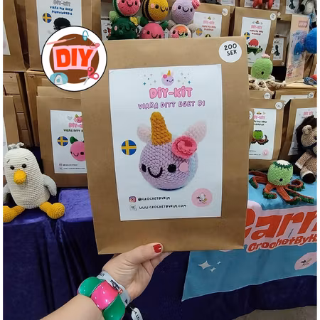 DIY-kit – Virka Jelly Bi Enhörningsbi