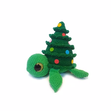 DIY KIT - Virka din egen Julgranssköldpadda (Chunky Chenille)