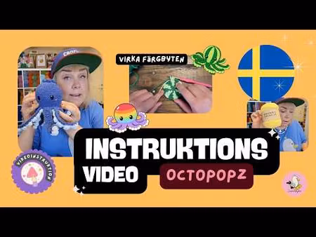 OctopopZ – 10 i 1 Virkmönster Bläckfisk | Amigurumi Low Sew
