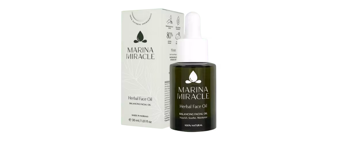 Næringsrik ansiktsolje med jojoba og avokado som fukter og beroliger tørr, sensitiv og kombinert hud.