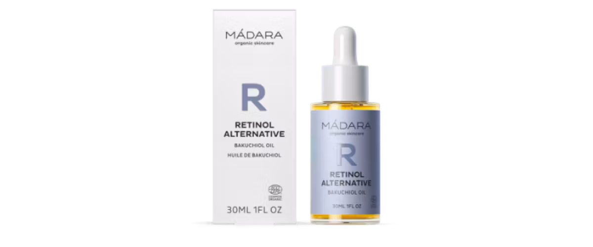 Madara Retinol Alternative Bakuchiol Oil – naturlig ansiktsolje med anti-aging effekt, reduserer rynker og gir næring til alle hudtyper.