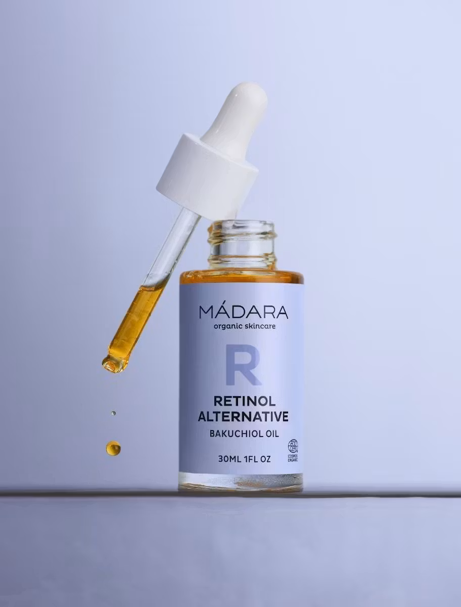 Madara Retinol Alternative Bakuchiol Oil – naturlig ansiktsolje med anti-aging effekt, reduserer rynker og gir næring til alle hudtyper.