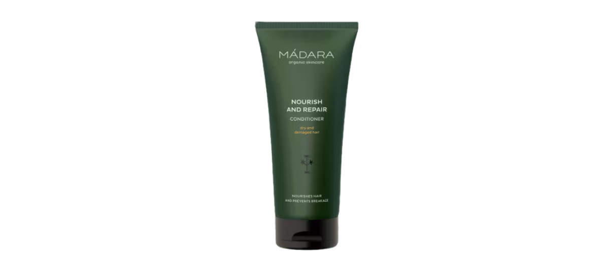 Madara Nourish & Repair Conditioner – nærende balsam med brennesle og kvede som reparerer skadet hår og gjør det silkemykt og lett å style.
