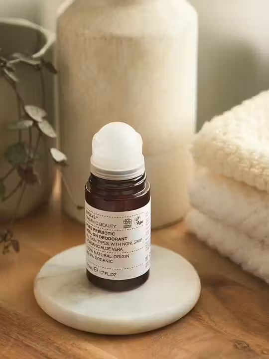 Evolve Pure Prebiotic Roll-On Deodorant – naturlig, økologisk og aluminiumfri deodorant med prebiotika, aloe vera og salvieolje. Vegansk.
