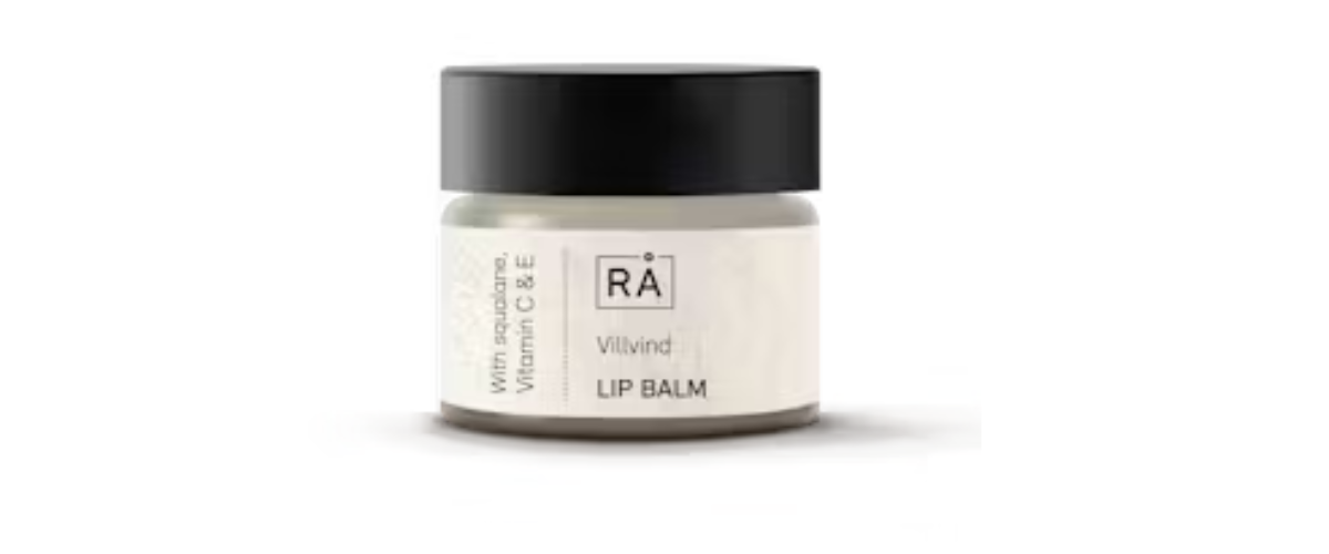 RÅ Skincare Villvind Lip Balm – vegansk leppepleie som mykgjør, beskytter mot fukttap og styrker hudbarrieren. Perfekt for tørre lepper.
