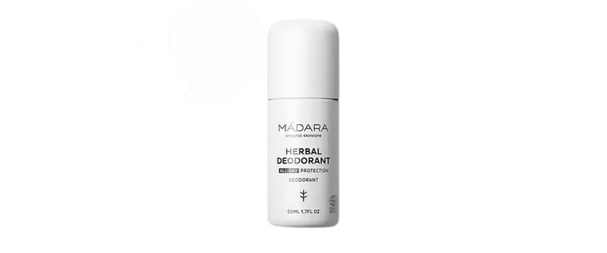 Madara Herbal Deodorant – naturlig og vegansk deodorant med salvie og mineraler som gir effektiv, langvarig friskhet uten flekker.