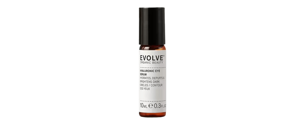 Evolve Hyaluronic Eye Serum – Økologisk øyeserum med roll-on som reduserer mørke ringer, linjer og hevelser rundt øynene.