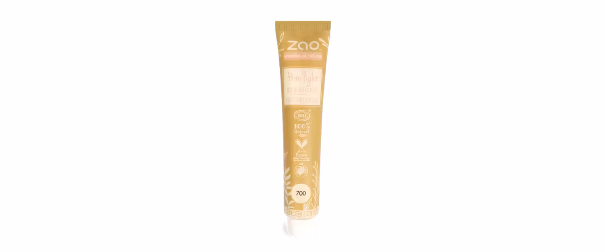 Zao Prim’Light – Økologisk, vegansk primer med perlemor for glød og holdbar makeup. Lett og naturlig base for alle hudtyper.