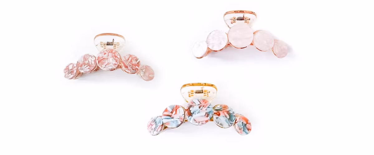 OnFleek Hairclip Bubbly Marble