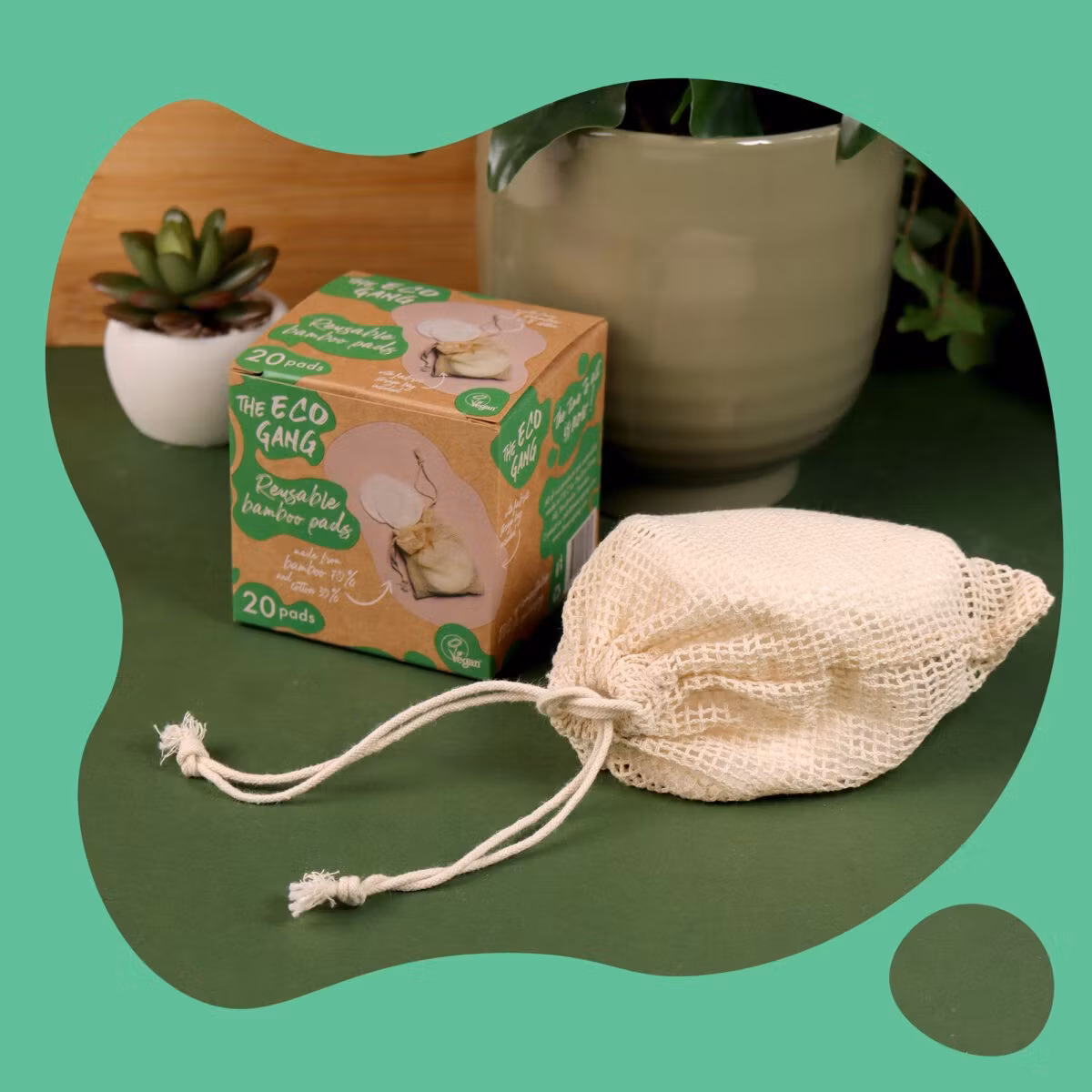 The Eco Gang Gjenbrukbare Bomullspads