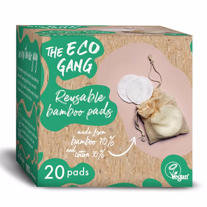 The Eco Gang Gjenbrukbare Bomullspads