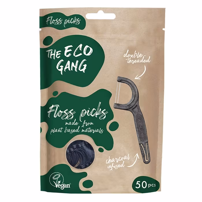 The Eco Gang Plantebasert Floss Pick 50pk