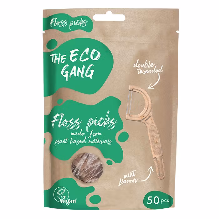 The Eco Gang Plantebasert Floss Pick 50pk