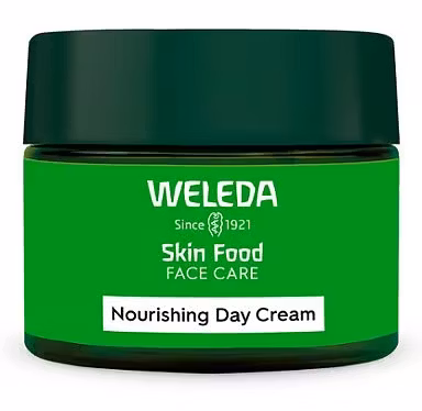 Weleda Skin Food Nourishing Day Cream – Naturlig dagkrem med olivenblad og squalane for fuktig, glødende hud.