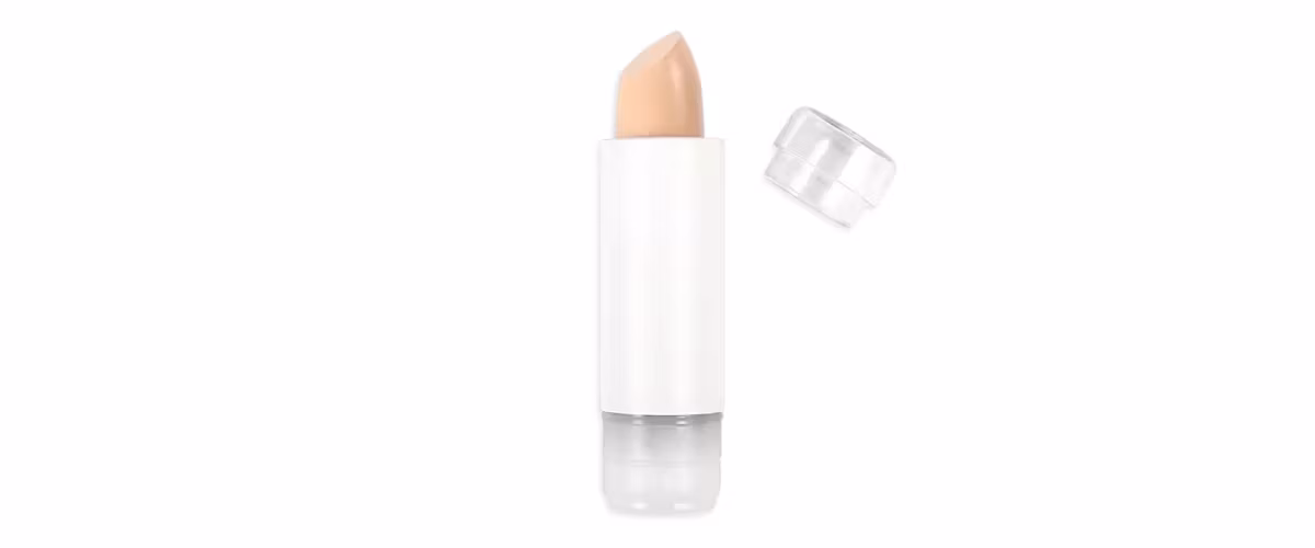 ZAO Refill Concealer Stick i lys beige – økologisk og vegansk dekkstift som korrigerer rødhet og mørke ringer.