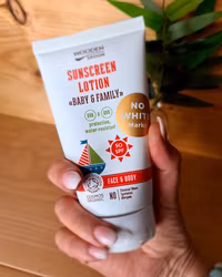Wooden Spoon Organic Sunscreen Lotion Baby & Family SPF 50 – Invisible Zinc