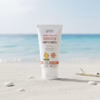 Wooden Spoon Organic Sunscreen Lotion “Baby & Family” SPF 50 – Sweet Mango