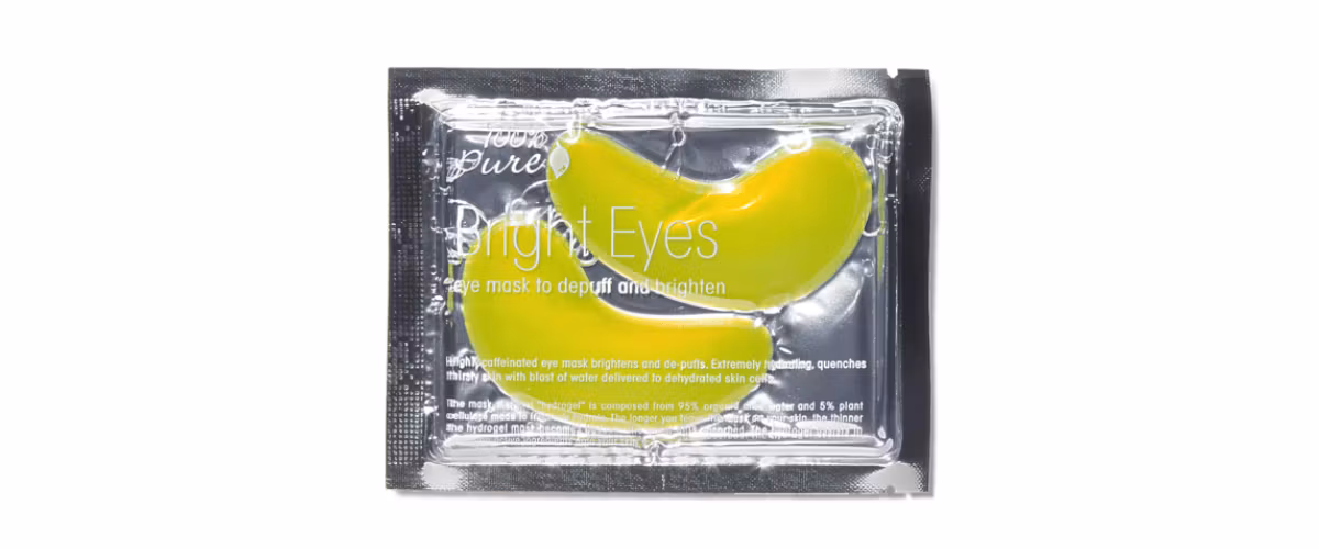 100% Pure Bright Eyes Mask 8g – kjølende hydrogel øyemaske mot poser og tørr hud under øynene