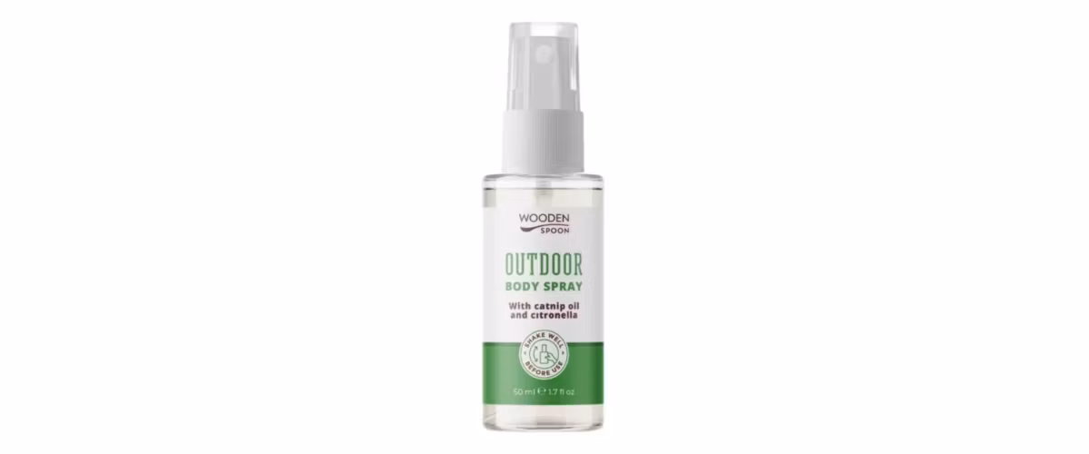 Wooden Spoon Outdoor Body Spray 50 ml – naturlig myggspray med kattemynte og essensielle oljer for hele familien