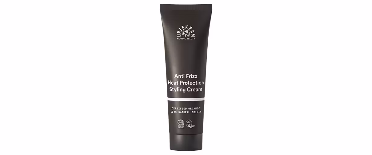 Urtekram Anti Frizz Heat Protection Styling Cream naturlig varmebeskyttende stylingkrem mot frizz og for definerte krøller.