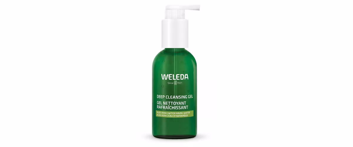 Weleda Deep Cleansing Gel 150 ml dyptrensende rensegel med aloe vera og trollhassel for normal, kombinert og fet hud.