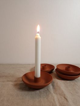 Ljusstake - terrakotta