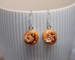 Earrings, Cinnamon Rolls
