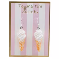 Earrings, Soft Ice Cream
