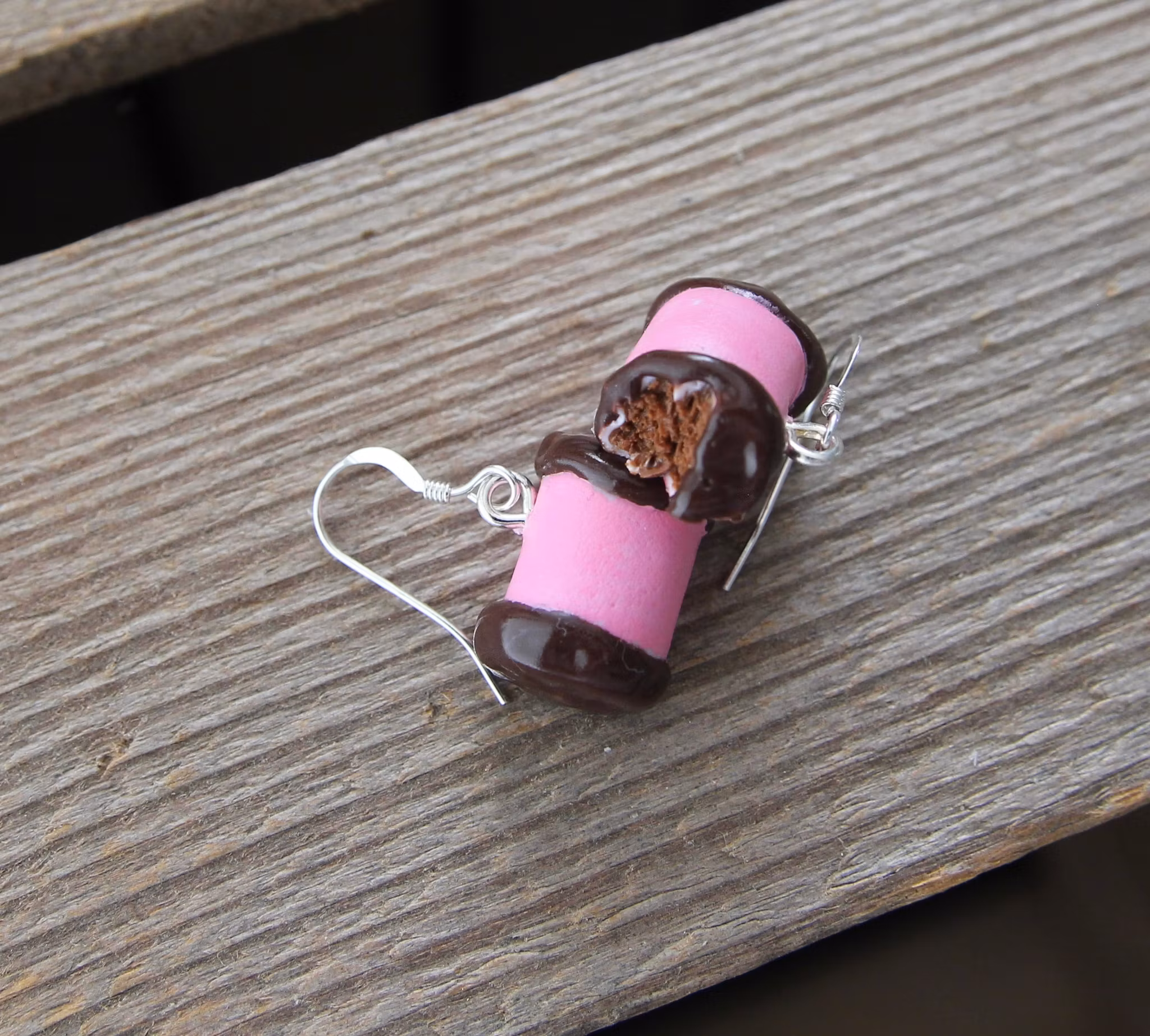 Örhängen, rosa dammsugare