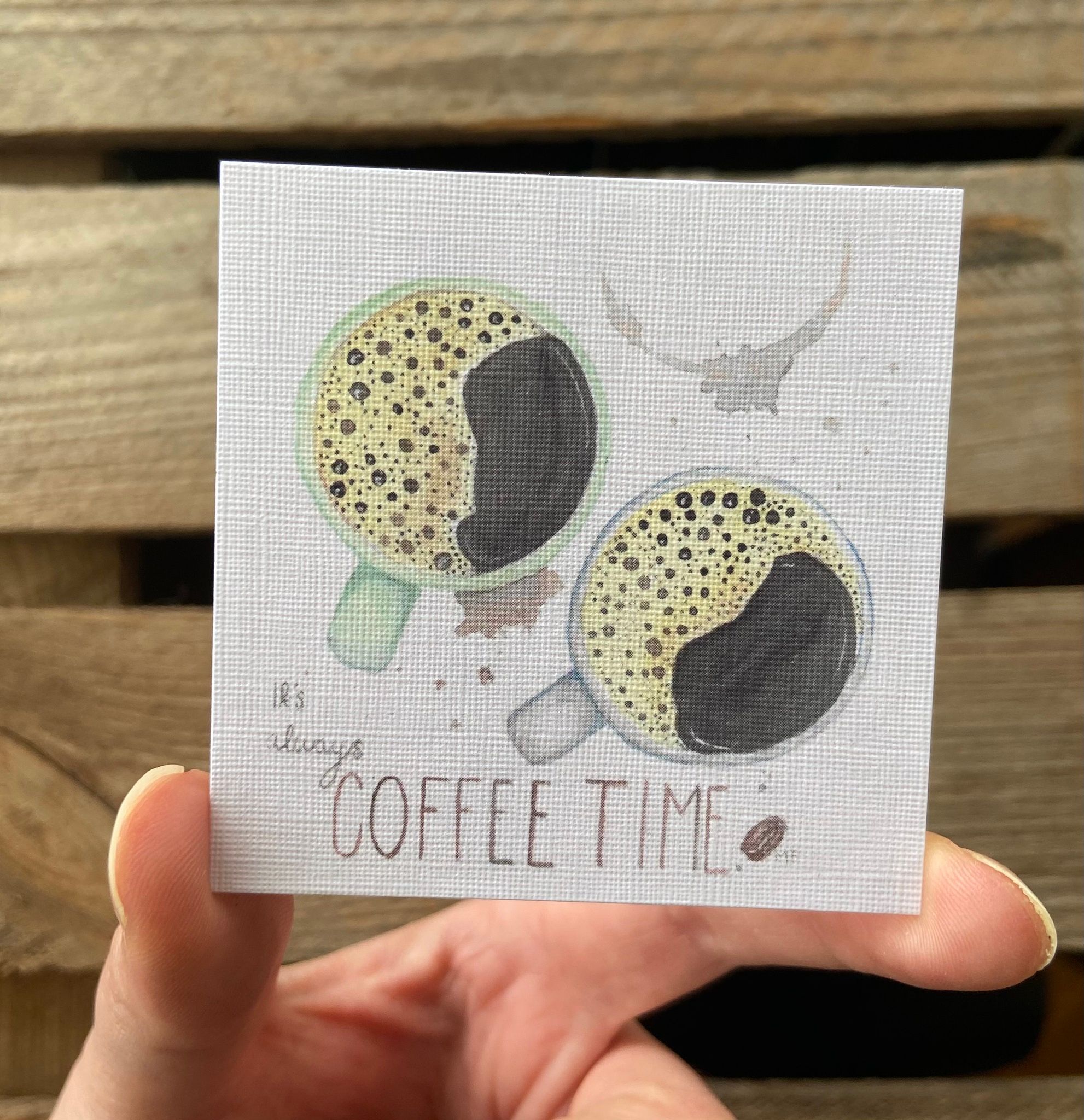 Small Greeting Card, "Coffee"