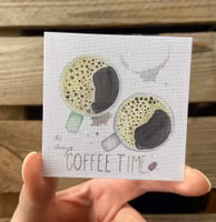 Litet Gratulationskort, "Coffee"