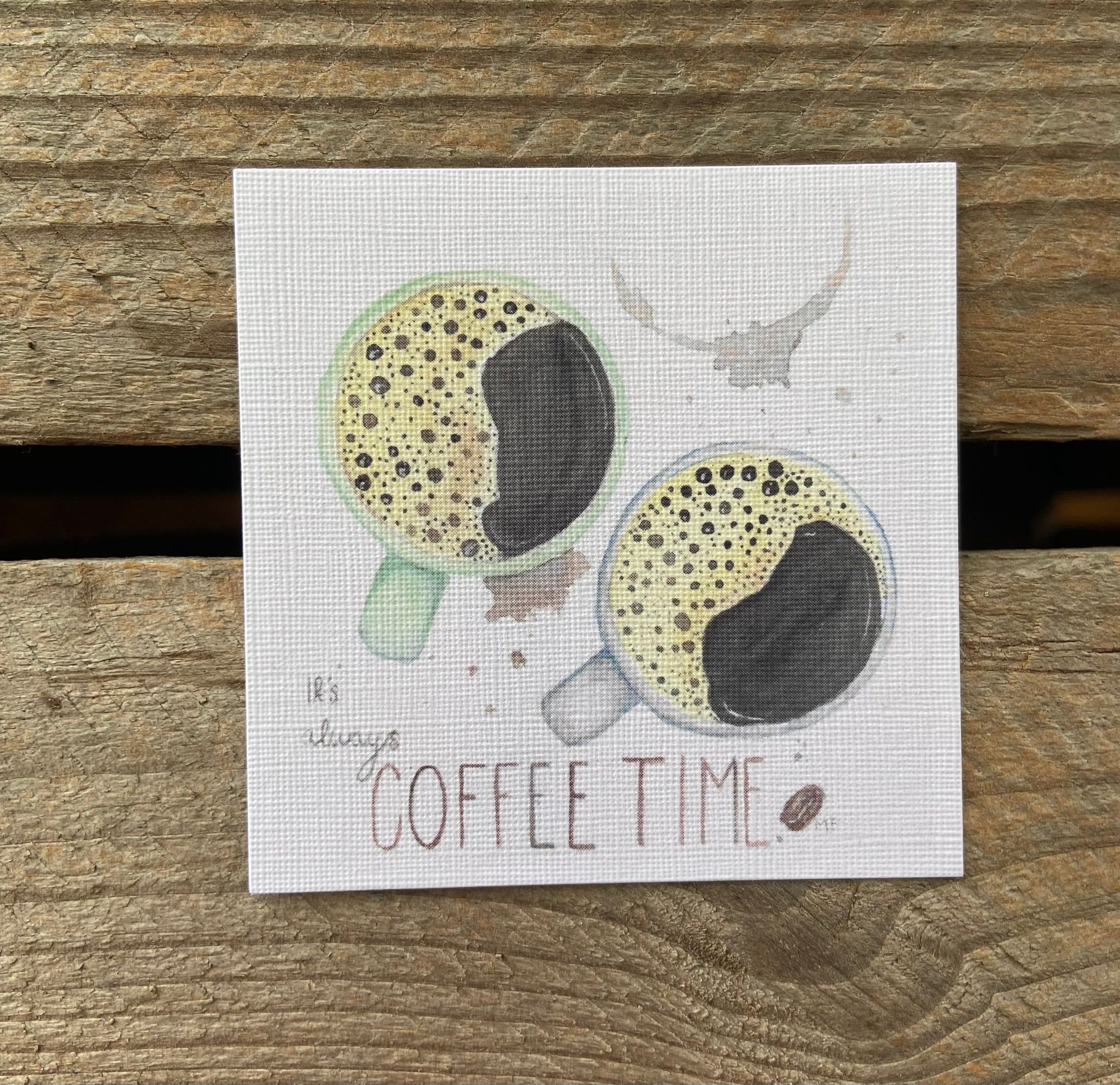 Small Greeting Card, "Coffee"