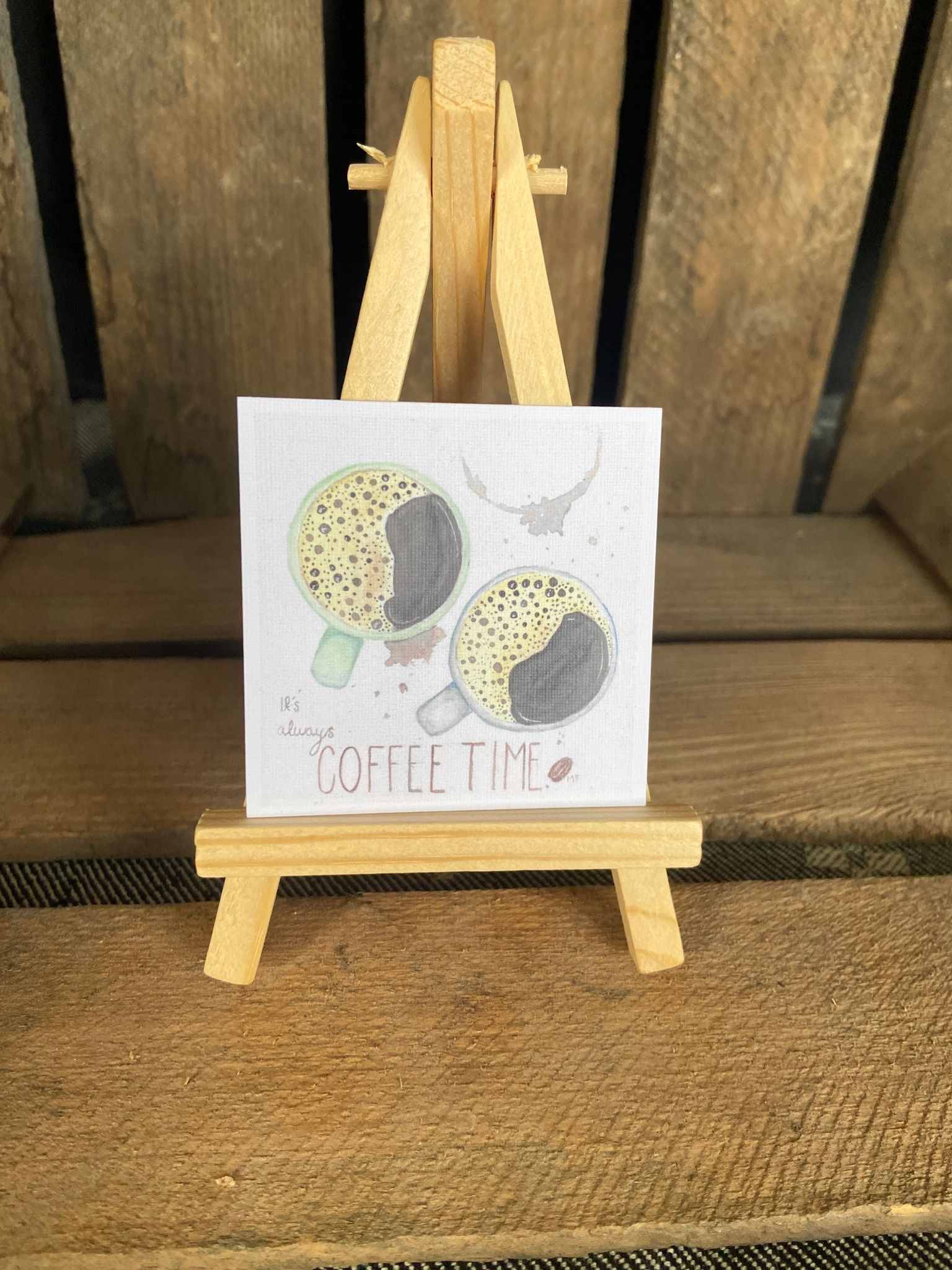 Small Greeting Card, "Coffee"
