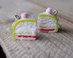 Earrings, Princess Cake Slices