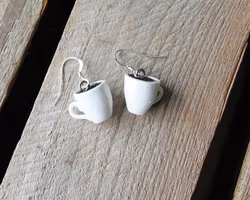 Earrings, Coffee