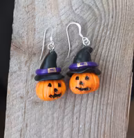 Earrings, Chickens in Pastel Pink Chocolate Eggs