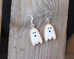 Earrings, Ghost Sugar Cookies