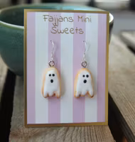 Earrings, Ghost Sugar Cookies
