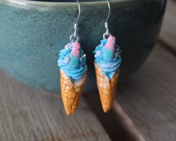 Örhängen, bubblizzmjukglass