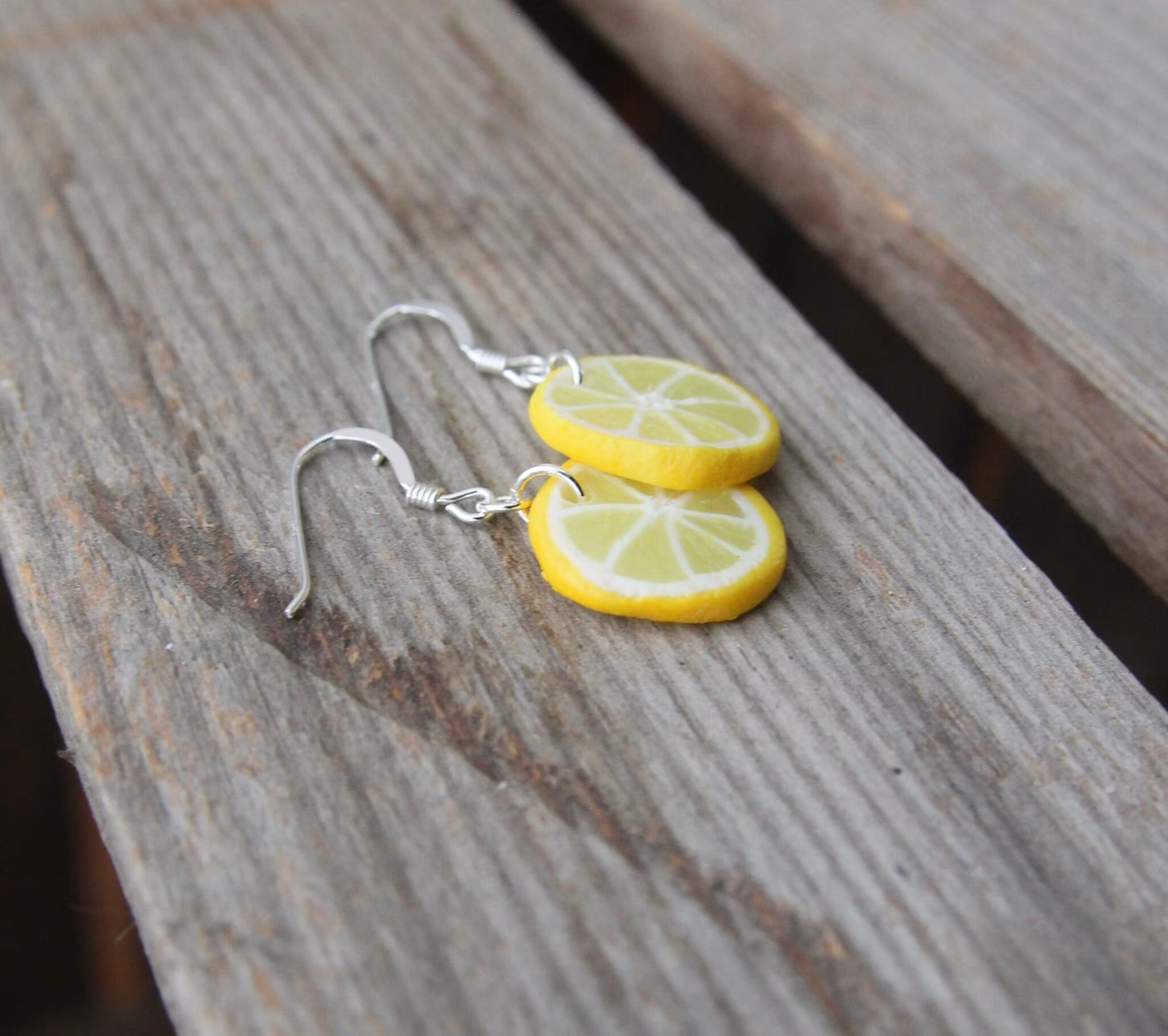 Örhängen, citronskivor