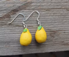 Örhängen, hela citroner