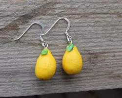 Örhängen, hela citroner