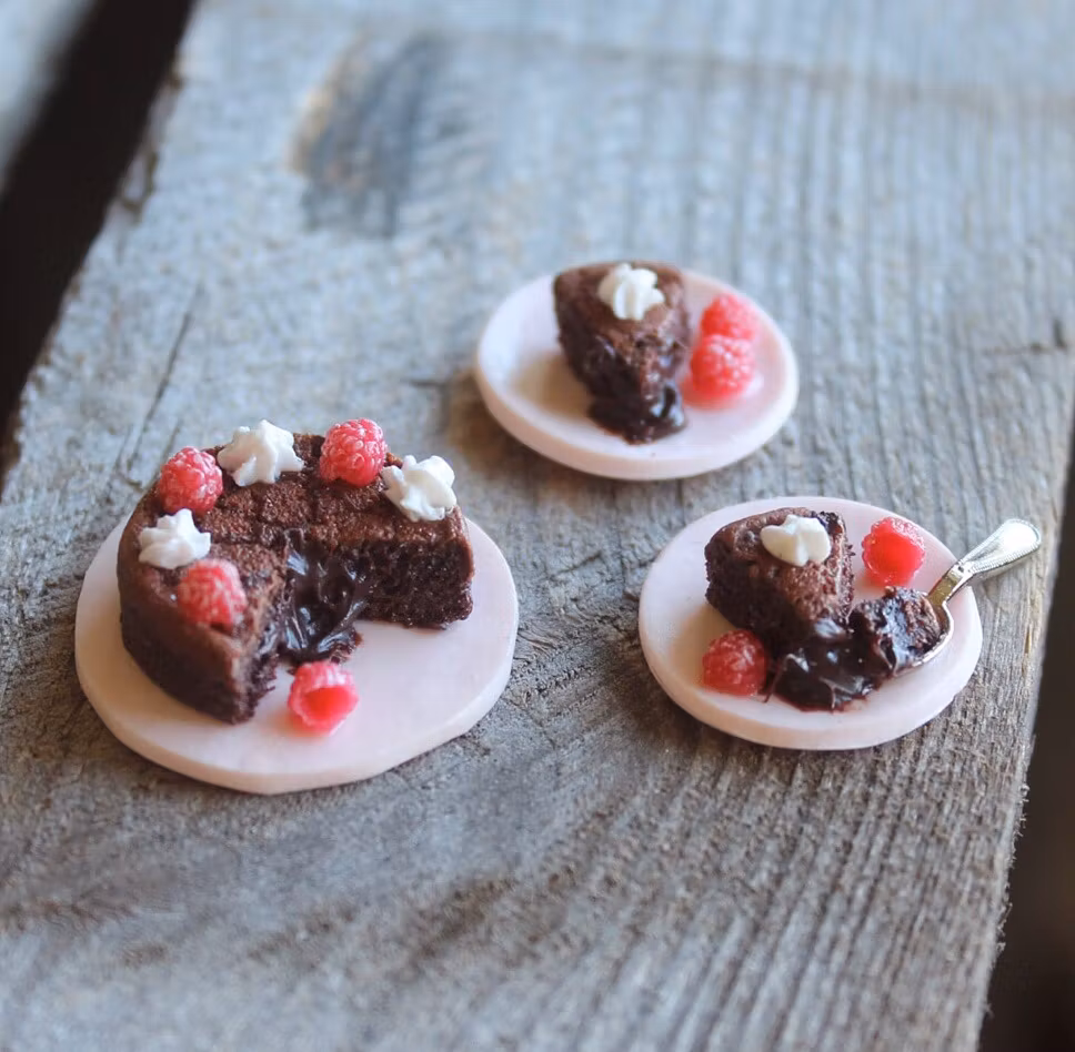Miniatyr, kladdkaka