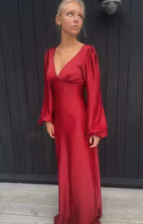 Belle dress röd