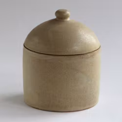 Burk med lock sand