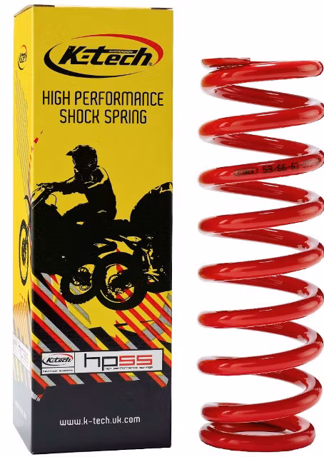 Stötdämparfjäder 56N SHOWA/KYB 50mm (260lg), Röd