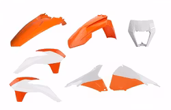 Plastkit polisport Ktm 2020  med Lampkåpa original färg. EXC/EXC-F/XC-W/XCF-W