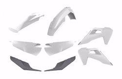 Plastkit Husqvarna 2020-2021 Vit enduro Med lampkåpa TE/FE