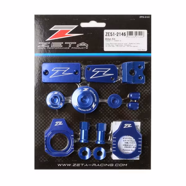 ZETA Billet Kit KX250F 17-20, KX450F 16-18, Blå