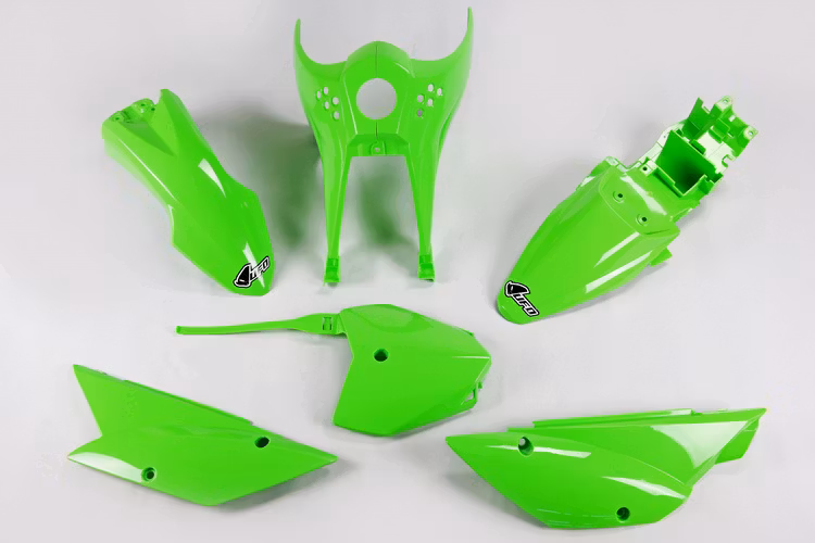 Plastkit Kawasaki KLX 110  UFO Grön/Vit /Svart